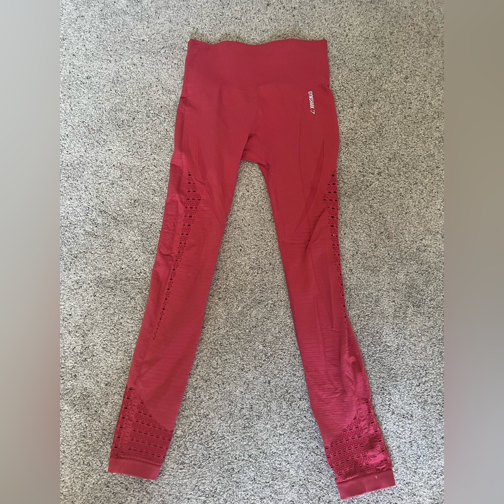 Gymshark Red Energy Seamless Leggings